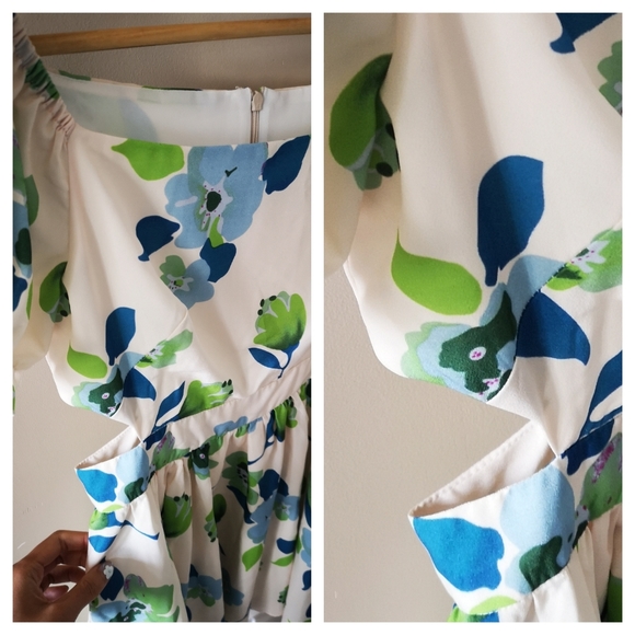 Summer dress with waist cut-out - Picture 3 of 3